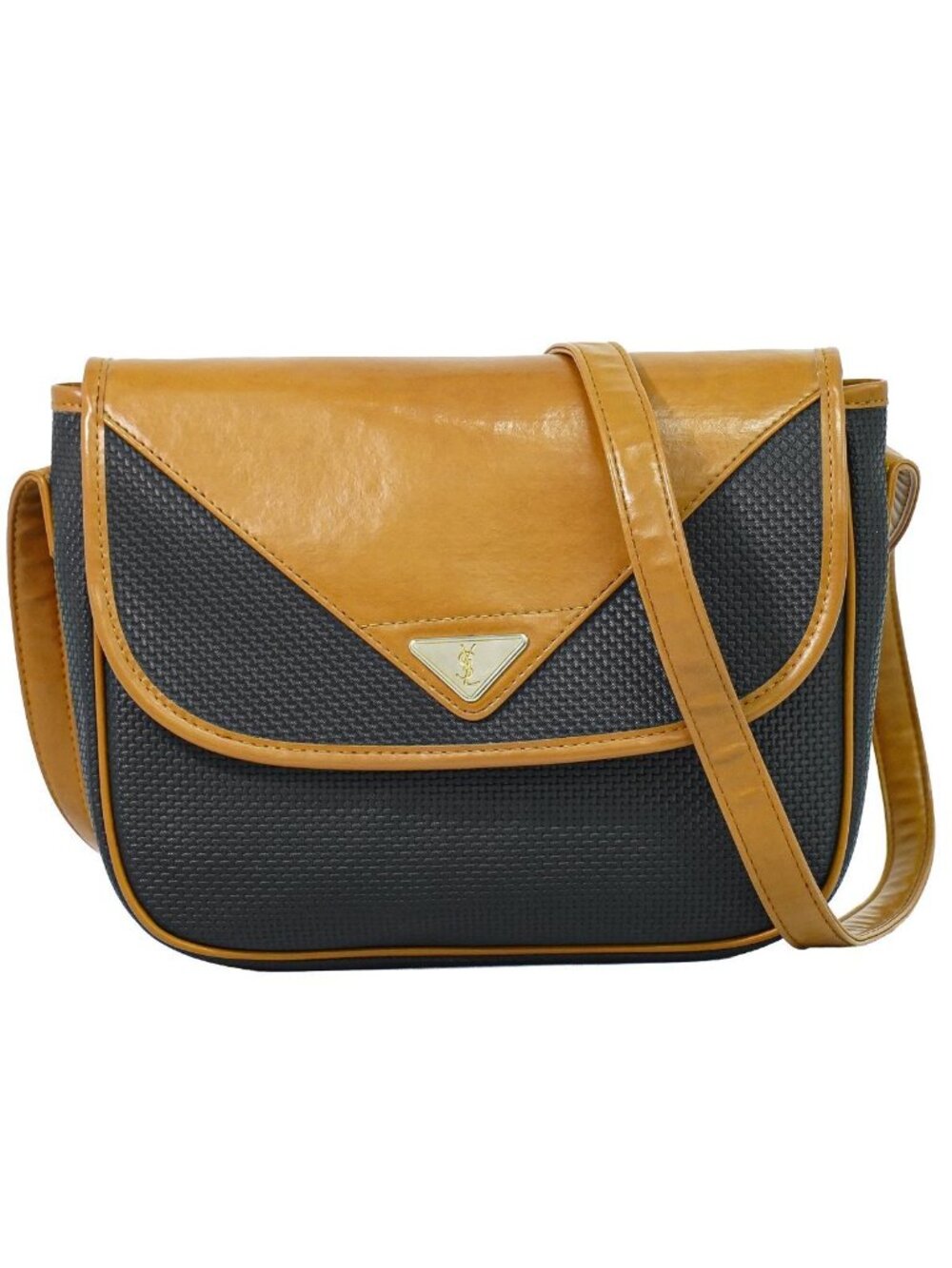 Saint Laurent YSL Shoulder Bag Pochette Black Brown